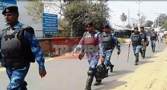RAF's security blanket across Tripura : Vote counting on March 3rd  